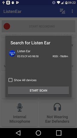 the Listen Ear app